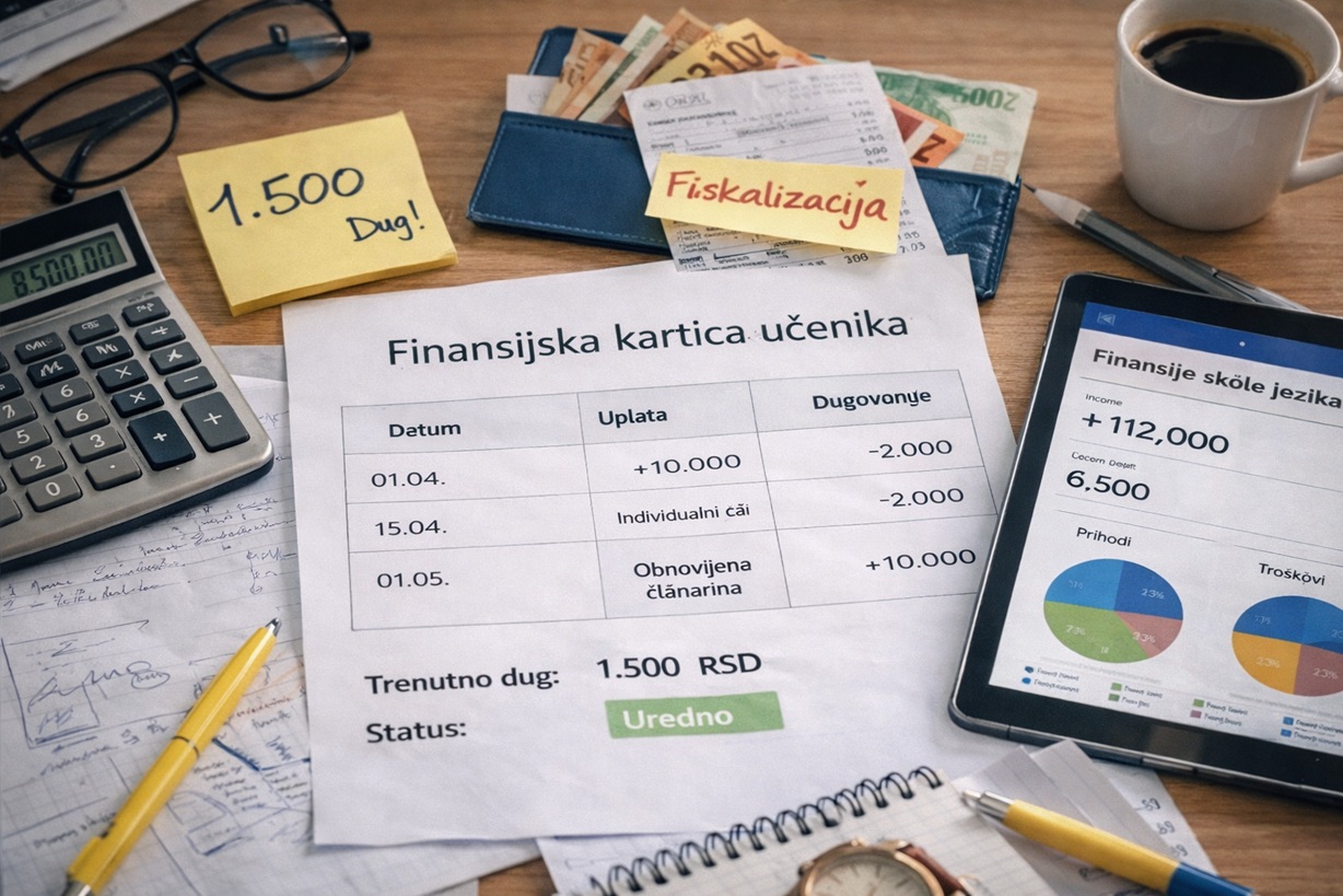 Finansije škole jezika